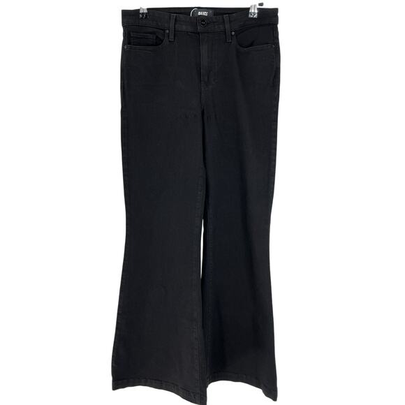 PAIGE Denim - Paige Sleek Black Genevieve Flare Denim Jeans Size 29